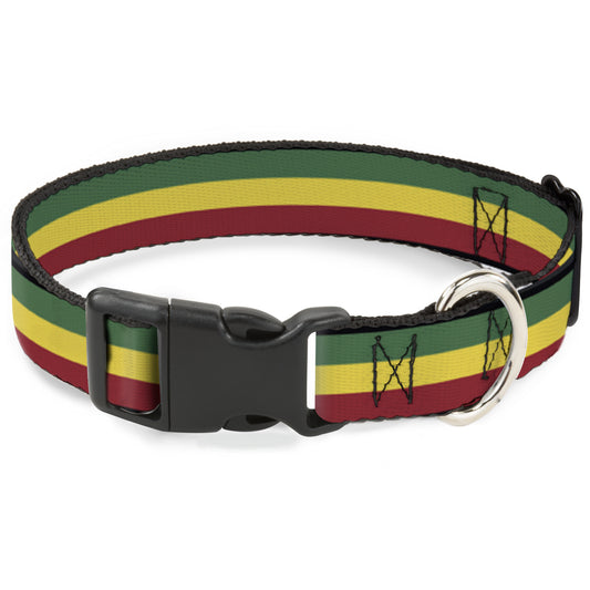 Plastic Clip Collar - Rasta