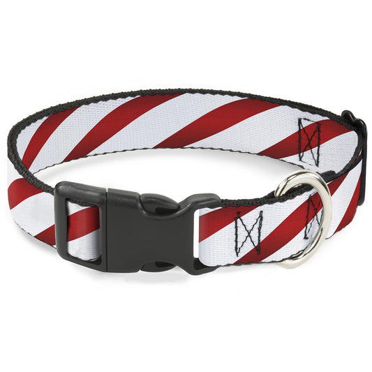 Plastic Clip Collar - Candy Cane
