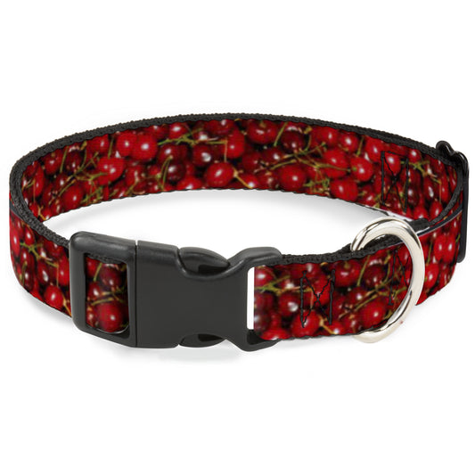 Plastic Clip Collar - Fresh Cherries Stacked