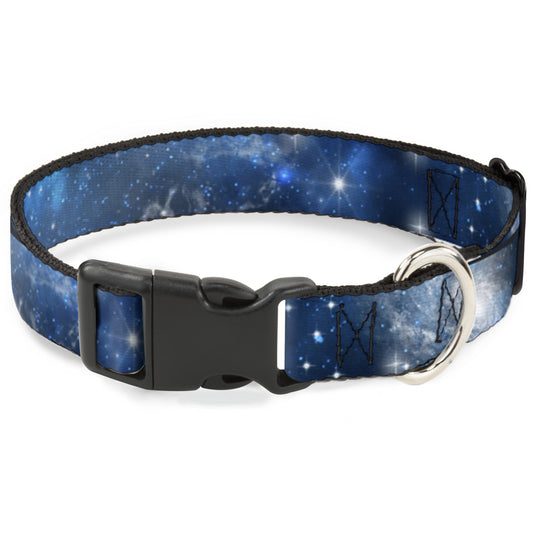 Plastic Clip Collar - Galaxy Blues/Blues