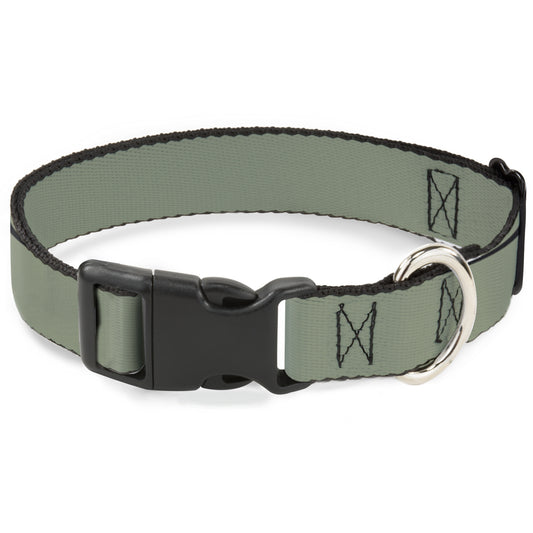 Plastic Clip Collar - Khaki Green