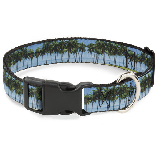 Plastic Clip Collar - Landscape Beach Palm Trees