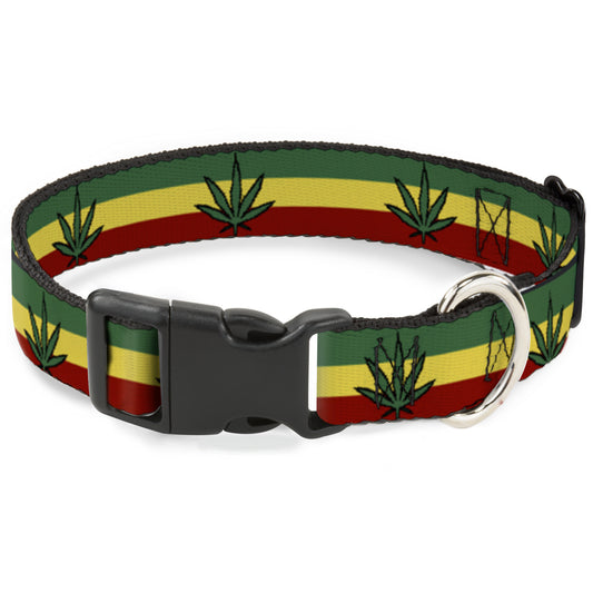Plastic Clip Collar - Mustache Trio White/Black