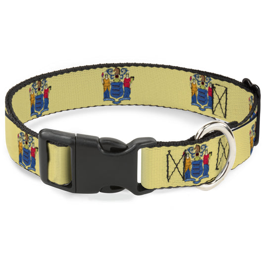 Plastic Clip Collar - New Jersey Flag
