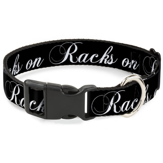 Plastic Clip Collar - RACKS ON RACKS Black/White