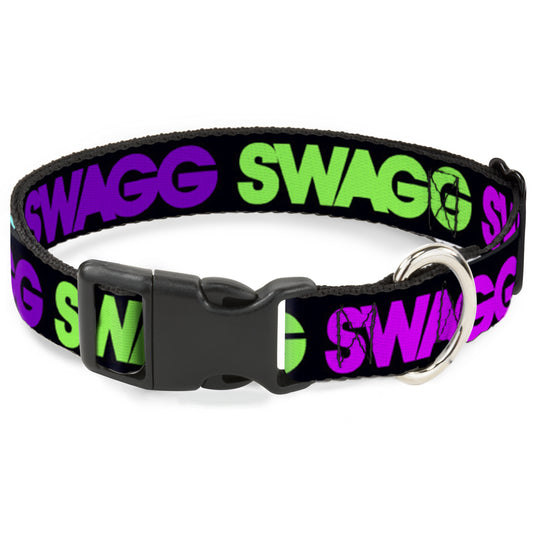 Plastic Clip Collar - SWAGG Black/Hot Pink/Turquoise/Purple/Neon Green