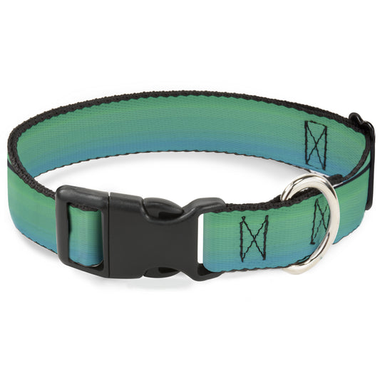 Plastic Clip Collar - Teal Ombre