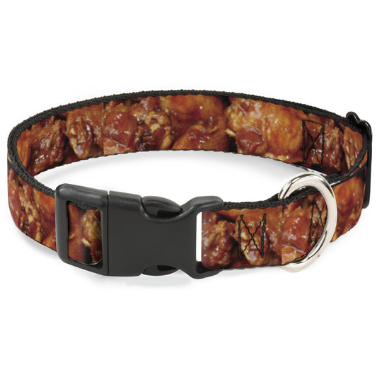 Plastic Clip Collar - Vivid Hot Wings Stacked