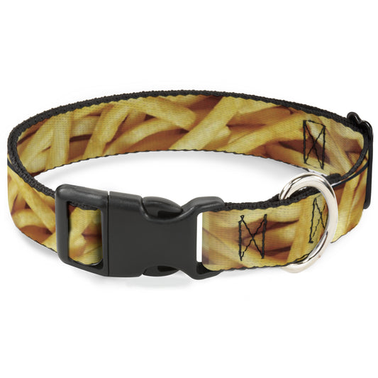 Plastic Clip Collar - Vivid French Fries Stacked
