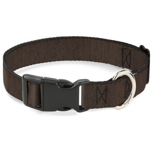 Plastic Clip Collar - Wood Grain Vertical Brown