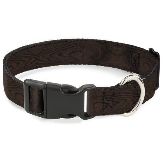 Plastic Clip Collar - Wood Grain Walnut
