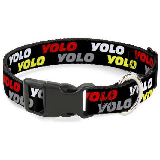 Plastic Clip Collar - YOLO2 Black/Red/White/Gray/Yellow