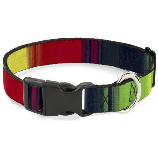 Plastic Clip Collar - Zarape4 Vertical Rasta