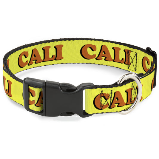 Plastic Clip Collar - CALI Yellow/Orange