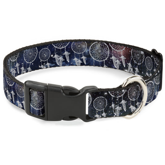 Plastic Clip Collar - Dream Catcher Galaxy/White