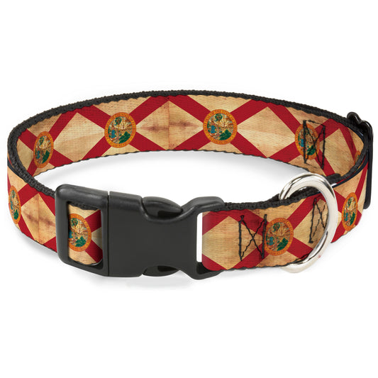 Plastic Clip Collar - Florida Flag Continuous Vintage