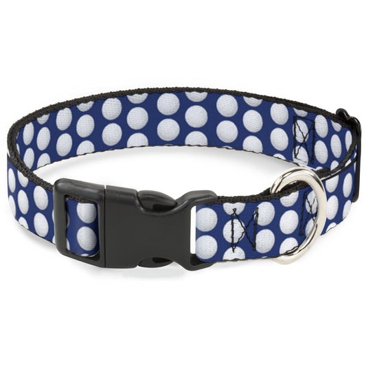 Plastic Clip Collar - Golf Balls Blue/White