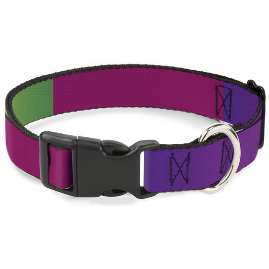 Plastic Clip Collar - Multi Color Blocks