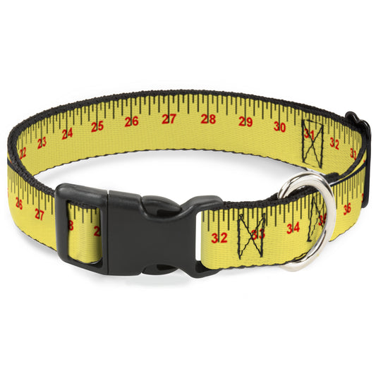 Plastic Clip Collar - Measuring Tape Yellow/Black/Red