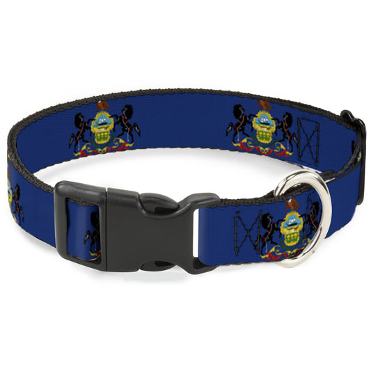 Plastic Clip Collar - Pennsylvania Flag