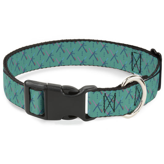 Plastic Clip Collar - PDX Airport Carpet Old