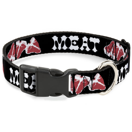 Plastic Clip Collar - Steaks w/MEAT Text