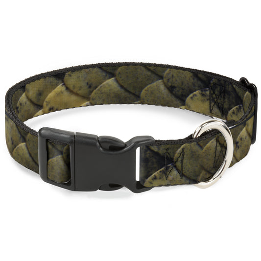 Plastic Clip Collar - Snake Skin CLOSE-UP