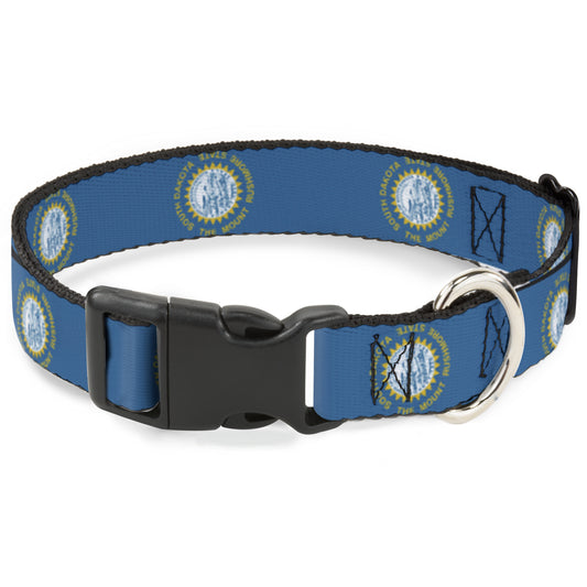 Plastic Clip Collar - South Dakota Flags