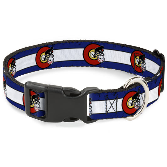 Plastic Clip Collar - Colorado Biker Distressed