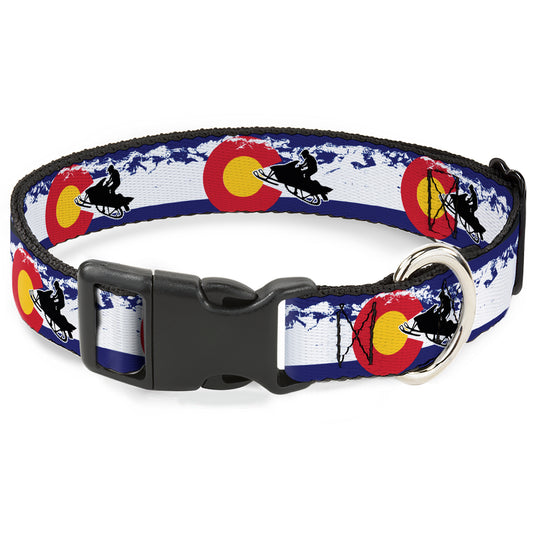 Plastic Clip Collar - Colorado/Snowmobiler/Mountains