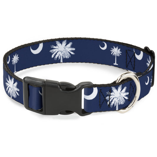 Plastic Clip Collar - South Carolina Flags Scattered