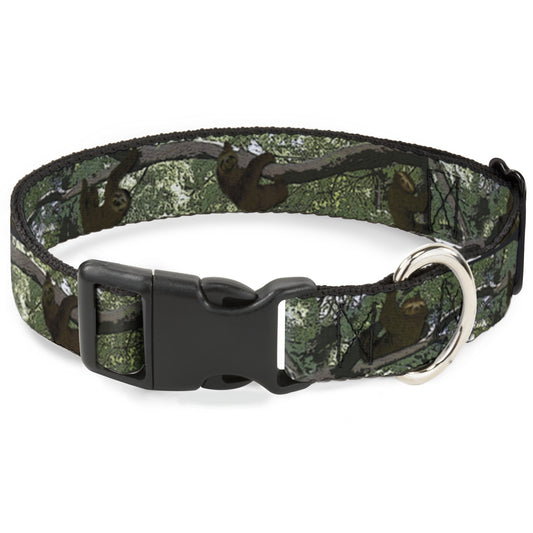 Plastic Clip Collar - Sloth Tree Hanging Posterized
