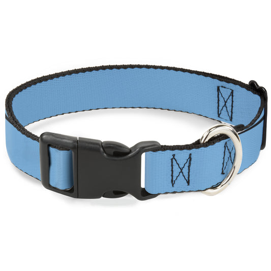 Plastic Clip Collar - Solid Water Blue