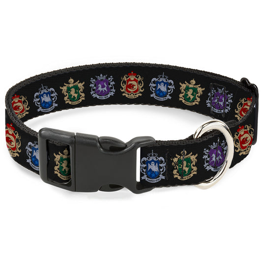 Plastic Clip Collar - Black Butler Public School Arc House Crest Icons Black
