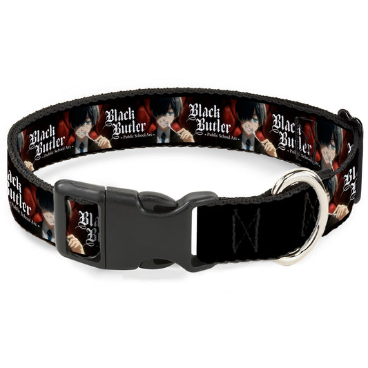 Plastic Clip Collar - BLACK BUTLER Ciel Phantomhive Fork Pose and Title Logo