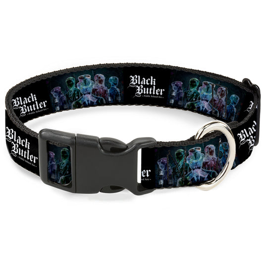 Plastic Clip Collar - BLACK BUTLER Five Character Group Pose and Title Logo Black