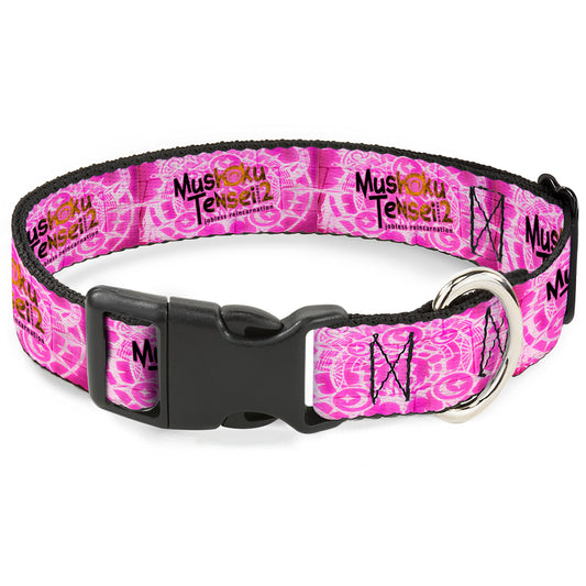 Plastic Clip Collar - MUSHOKU TENSEI Title Logo Pinks