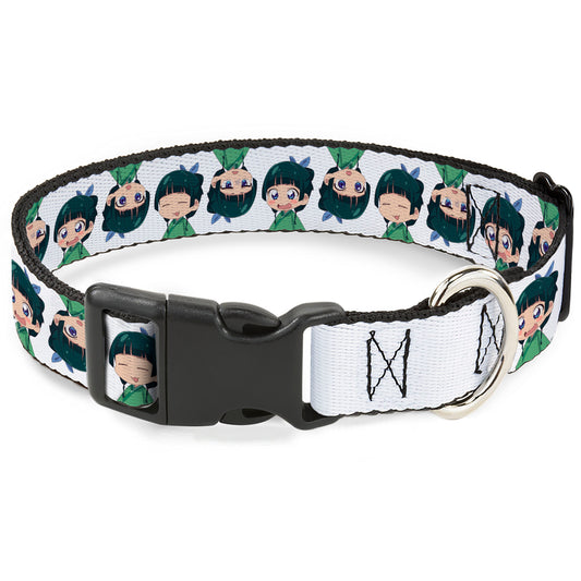 Plastic Clip Collar - The Apothecary Diaries Chibi Maomao Expressions Flip White