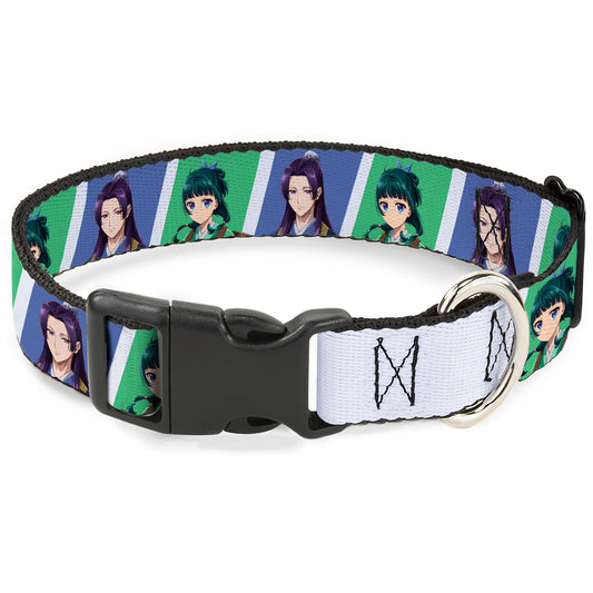 Plastic Clip Collar - The Apothecary Diaries Jinshi and Maomao Pose Blocks White/Blue/Green