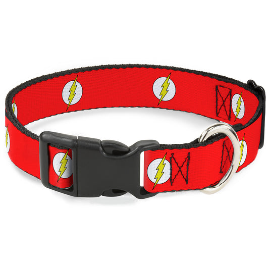 Plastic Clip Collar - Flash Logo Red/White/Yellow
