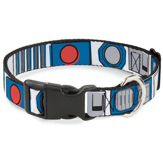 Plastic Clip Collar - Star Wars R2-D2 Bounding Parts White/Black/Blue/Gray/Red