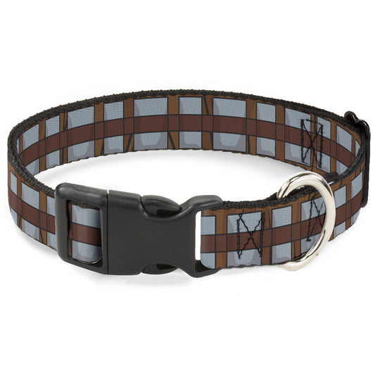 Plastic Clip Collar - Star Wars Chewbacca Bandolier Bounding Browns/Gray