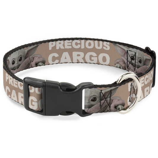 Plastic Clip Collar - Star Wars The Child Sitting Pose PRECIOUS CARGO Tan/White