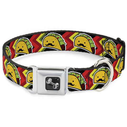 Dog Bone Seatbelt Buckle Collar - Taco Man