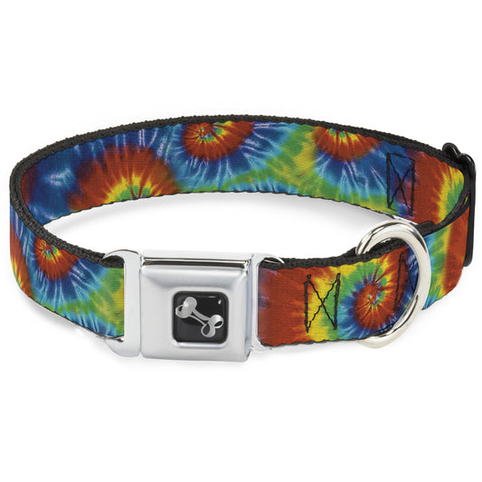 Dog Bone Seatbelt Buckle Collar - BD Tie Dye13