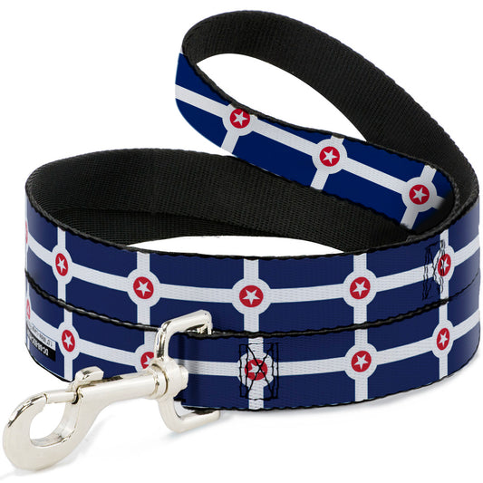 Dog Leash - Indianapolis Flag Navy Blue/White/Red