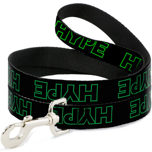Dog Leash - HYPE Outline Black/Neon Green