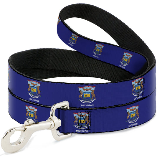 Dog Leash - Michigan Flag Continuous