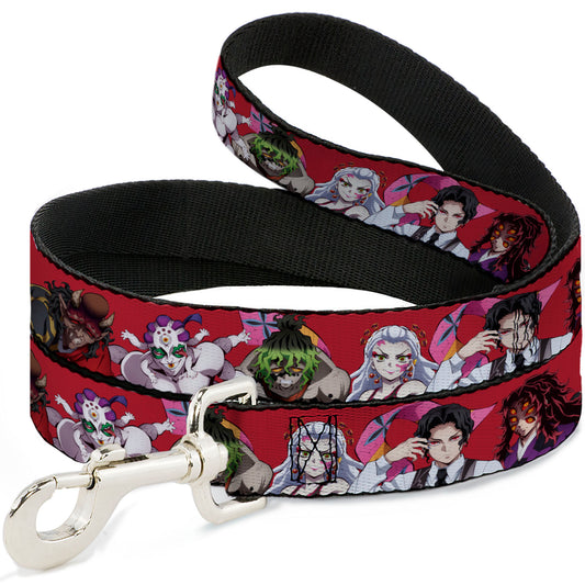 Dog Leash - Demon Slayer Eight Demons Poses Red