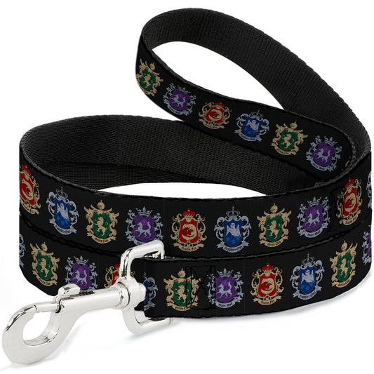 Dog Leash - Black Butler Public School Arc House Crest Icons Black